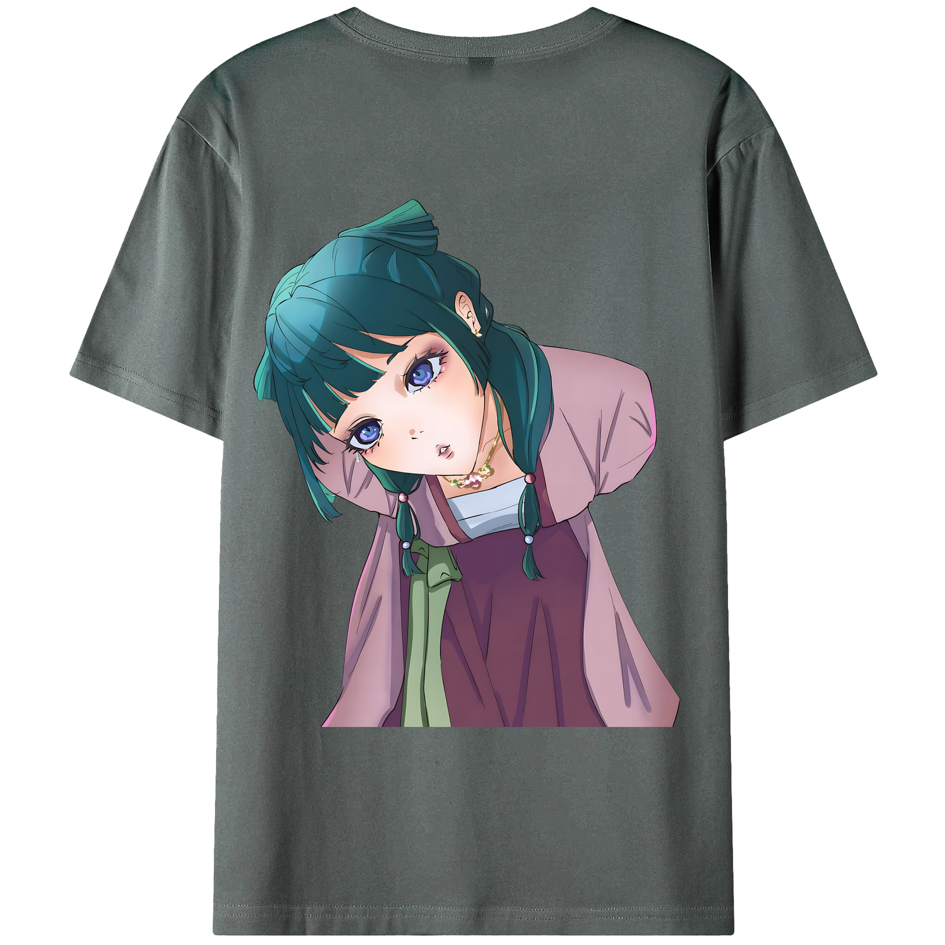 （画像用） 薬屋のひとりごと The Apothecary Diaries 綿100％ メンズ半袖Tシャツ（バックプリント） 通気性